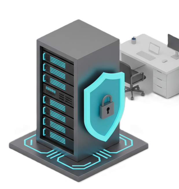 image of proxy server deployed inside a client office environment